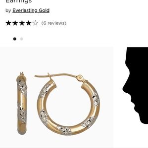 Everlasting Gold Kohls Rose Gold Hoop Earrings Kohls Everlasting